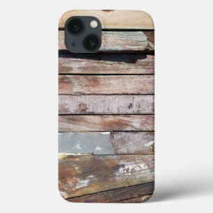Rustic Weathered Sailboat Wood Planks Nautical iPhone 13 Case