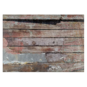 Rustic Weathered Sailboat Wood Planks Nautical Cutting Board