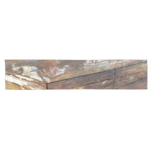 Rustic Weathered Sailboat Wood Planks Nautical Short Table Runner