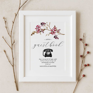 Rustic Wedding Audio Guest Book Sign