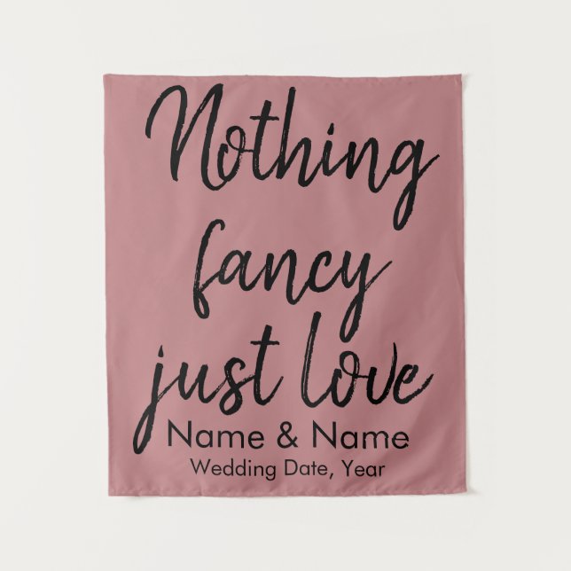 Rustic Wedding Backdrop for Reception Decorations Tapestry (Front)