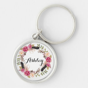 Rustic Wedding Bridesmaid Gift Boho Wedding Party Key Ring