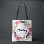 Rustic Wedding Bridesmaid Gift Boho Wedding Party  Tote Bag<br><div class="desc">Rustic Wedding Bridesmaid Gift Boho Wedding Party Tote Bag</div>