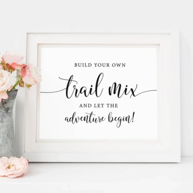 Rustic Wedding Build Your Own Trail Mix Sign (Creator Uploaded)