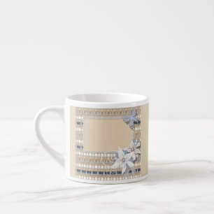 Rustic  , wedding espresso cup