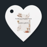 Rustic Wedding Favor Label<br><div class="desc">This Boho Floral Wedding Favor Tag Template features elegant pampas grass and delicate dried floral elements in soft neutral tones. The design adds a beautiful bohemian touch to wedding favors, gift bags, and thank you gifts for guests. Perfect for boho, rustic, garden, and outdoor weddings, this favor tag complements matching...</div>