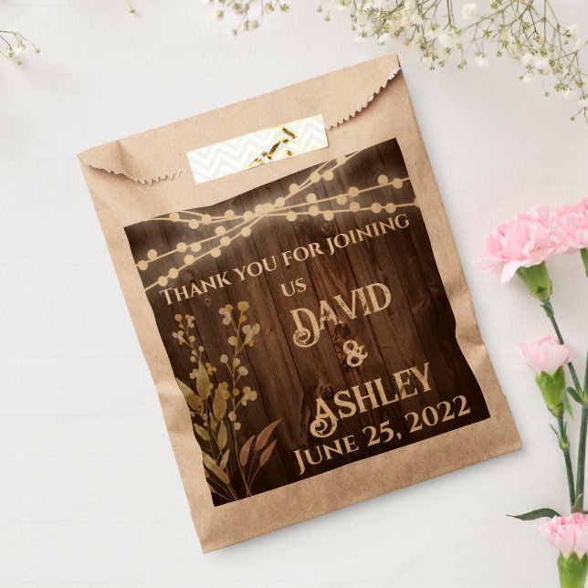 Rustic Wedding Favour Bags (Sealed)