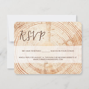 Rustic wedding Grain RSVP SCRIPT reserved Seating  Card