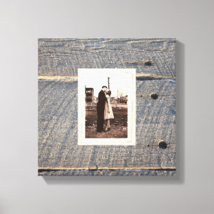rustic wedding grey barn wood country wedding canvas print