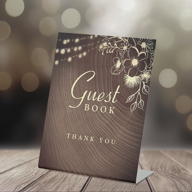 Rustic Wedding Guest Book Sign (Creator Uploaded)