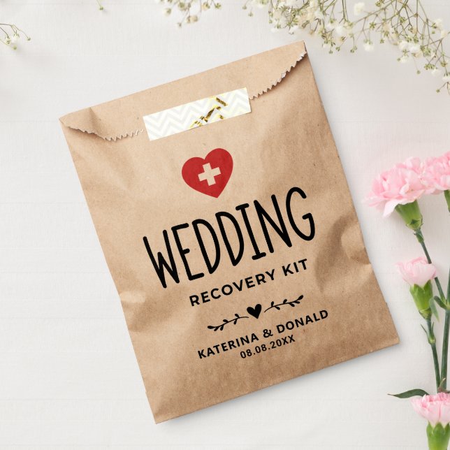 Rustic Wedding Hangover Recovery Kit Favour Bag (Sealed)
