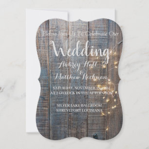 Rustic Wedding Invitation