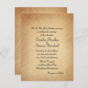 Rustic Wedding Invitation