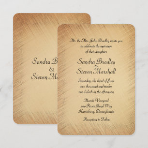 Rustic Wedding Invitation