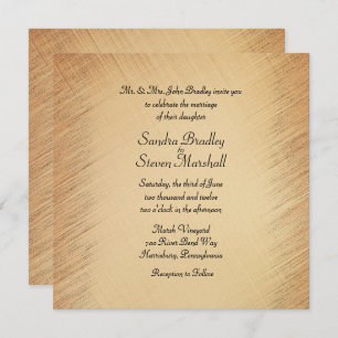 Rustic Wedding Invitation