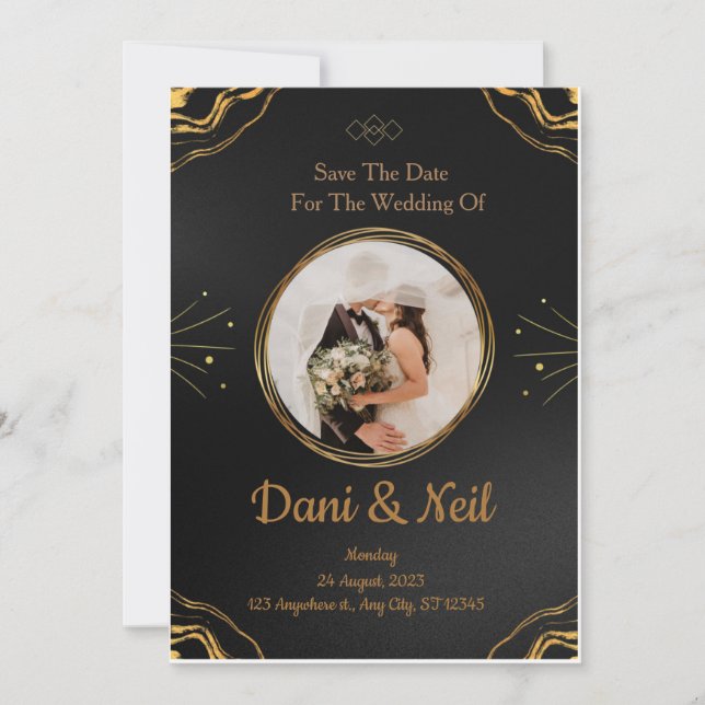 Rustic Wedding Invitation Country Wedding (Front)