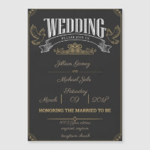 Rustic wedding invitation magnet, Customise me!