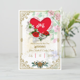 Rustic Wedding Invitations with Rsvp Qr Code