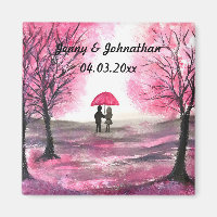 Rustic wedding love couple cherry blossoms tree
