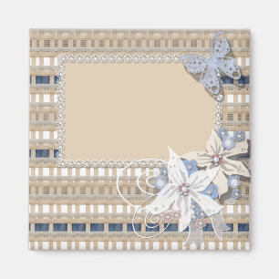 Rustic  , wedding magnet