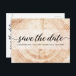 Rustic Wedding No Photo Wood Grain Texture Custom  Postcard<br><div class="desc">Capture the rustic charm of your wedding with our Rustic Wedding No Photo Wood Grain Texture Custom Postcard. This postcard is the perfect choice to announce your engagement and share the exciting details of your upcoming wedding, without the need for a photo. Personalise this postcard with the names of the...</div>