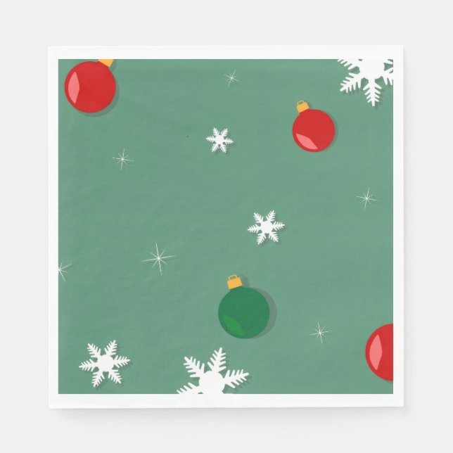 Rustic Wedding Paper Napkins (Front)