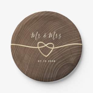 Rustic Wedding Paper Plate