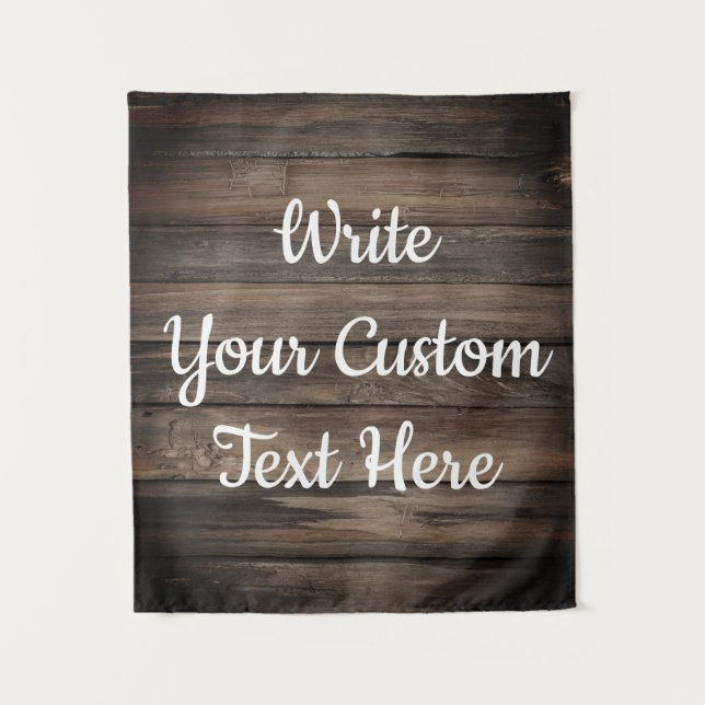 Rustic Wedding Reception Photo Booth Backdrop Barn Tapestry (Front)