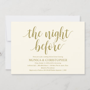 Rustic Wedding Rehearsal Dinner Celebration Invitation
