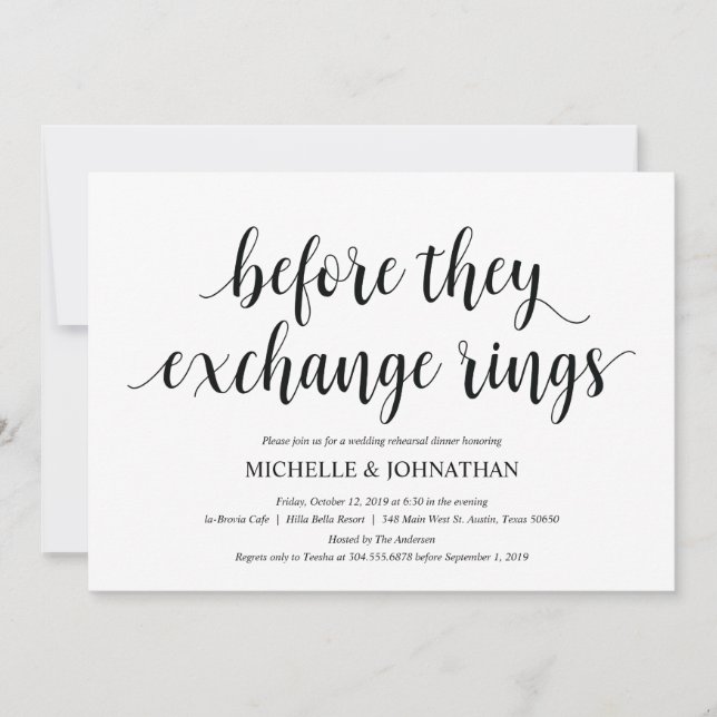 Rustic Wedding Rehearsal Dinner Invitation cards (Front)