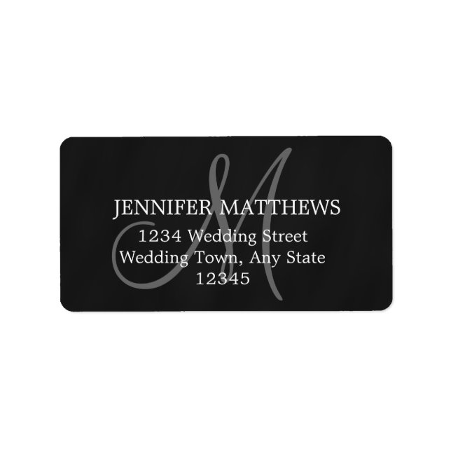 Rustic Wedding Reply Card Address Labels (Front)
