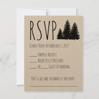 Rustic Wedding RSVP