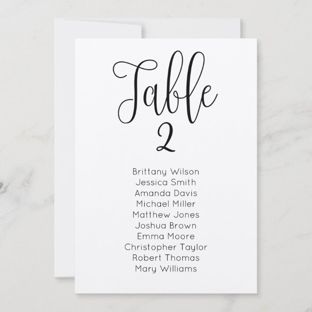 Rustic wedding seating chart. Kraft table plan Invitation (Front)