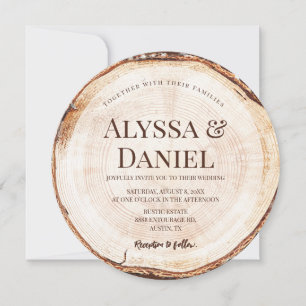 Rustic Wedding template Wood Grain Tree bark