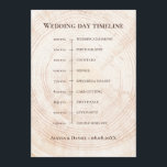 Rustic Wedding.Tree bark Custom Timeline Programme<br><div class="desc">Introducing our Rustic Wedding Tree Bark Custom Timeline Program. This charming program features a tree bark design, perfect for rustic or woodland-themed weddings. Customise it with your wedding timeline and event details to keep your guests informed and engaged throughout the celebration. Personalise it with your names and wedding date for...</div>