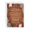 Rustic Wedding Wood Burgundy Floral Lace Invite