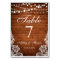 Rustic Wedding Wood String Lights Lace