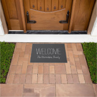 Rustic welcome script family name