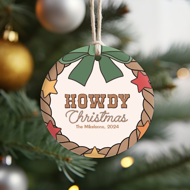 Rustic Western Christmas  Ornament (Creator Uploaded)