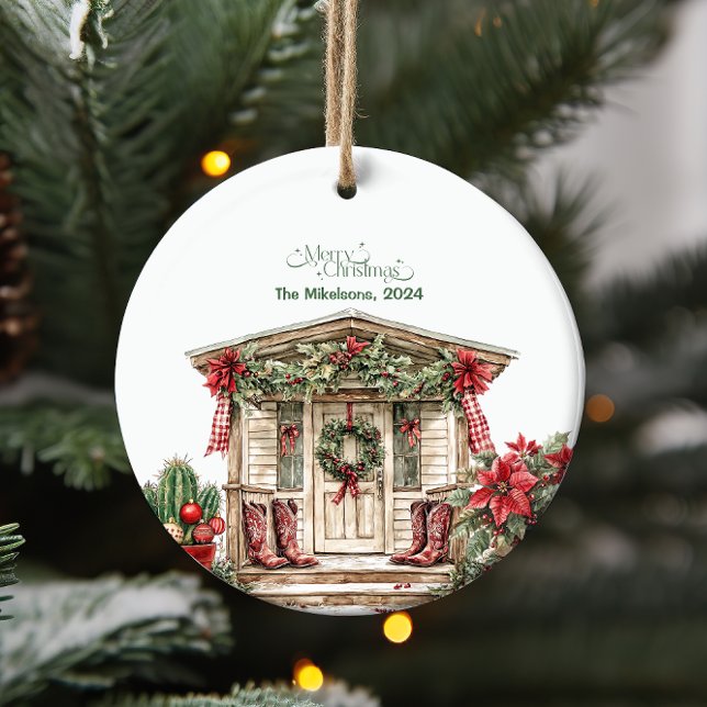 Rustic Western Christmas  Ornament (Creator Uploaded)