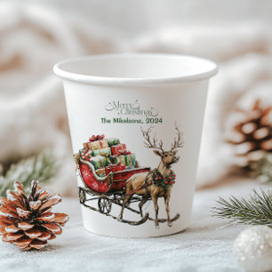 Rustic Western Christmas  Paper Cups