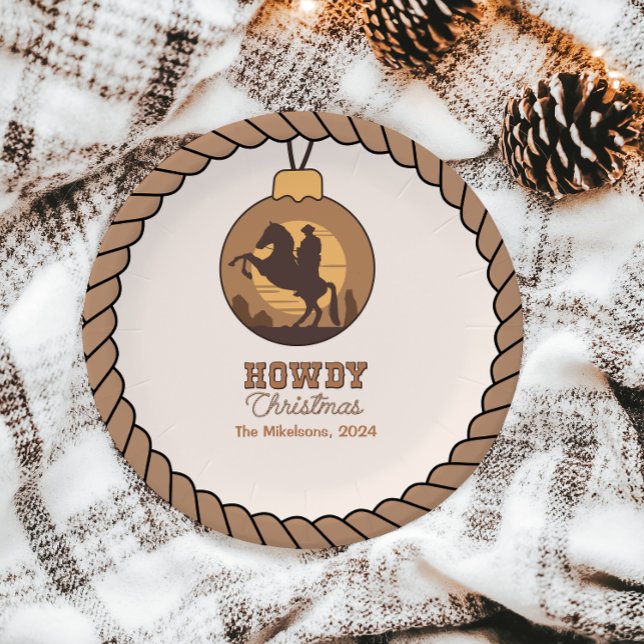 Rustic Western Christmas  Paper Plate (Creator Uploaded)