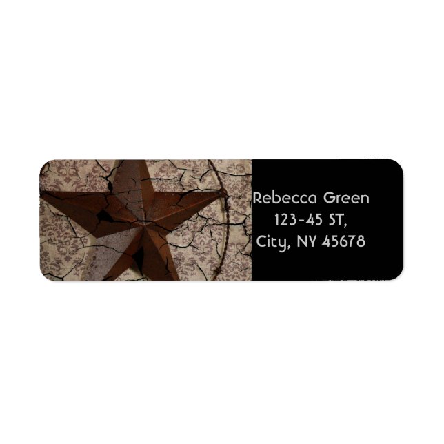 Rustic Western Country Primitive Texas Star (Front)
