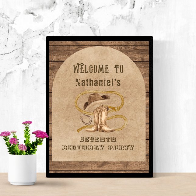 Rustic western cowboy you are wanted Welcome sign (Creator Uploaded)