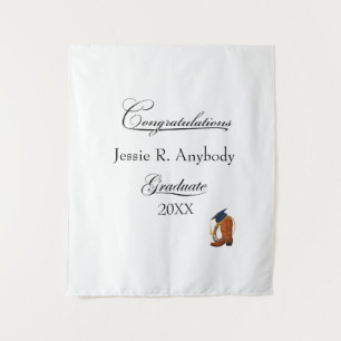 Rustic Western Graduation Tapestry