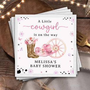 Rustic Western Little Cowboy Baby Shower Napkins