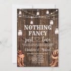 Rustic Western Nothing Fancy just love Wedding