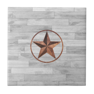 Rustic Western Style Star Tile