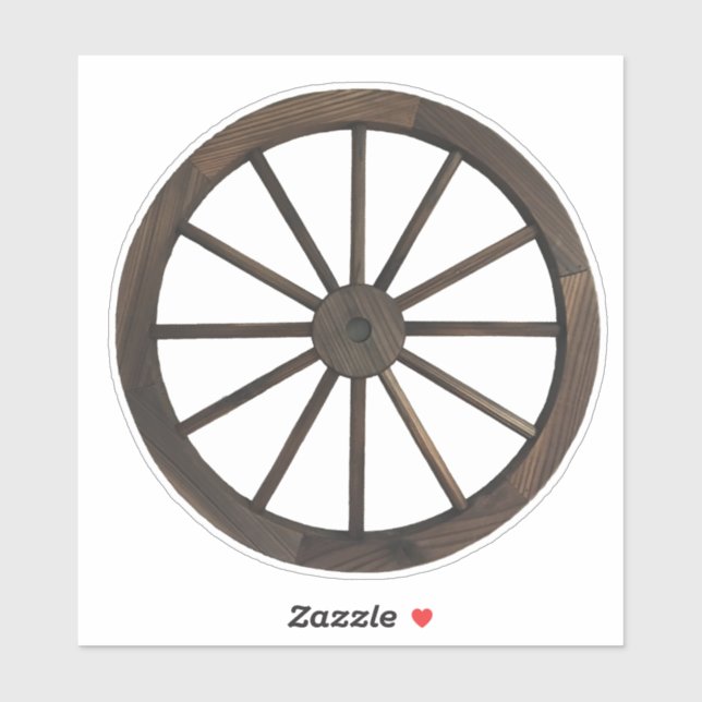 Rustic Western Wagon Wheel (Sheet)