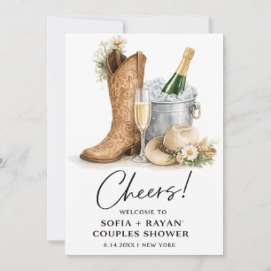 Rustic Western Wedding Invitation